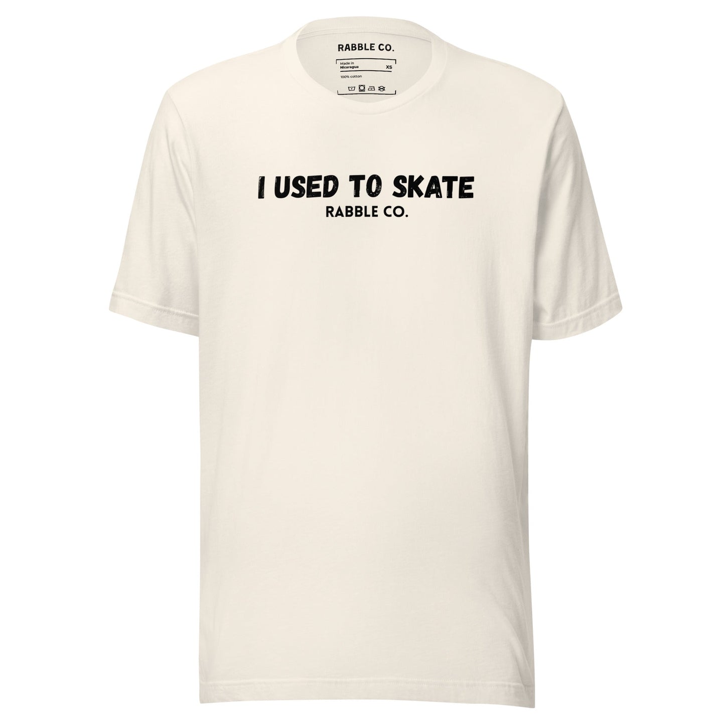 I Used To Skate (BL) - T-Shirt - RABBLE COMPANY