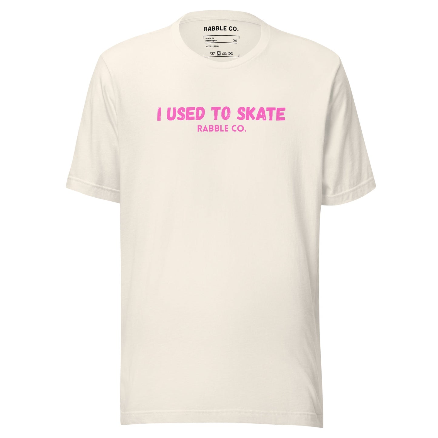 I Used To Skate (Pink) - T-Shirt - RABBLE COMPANY