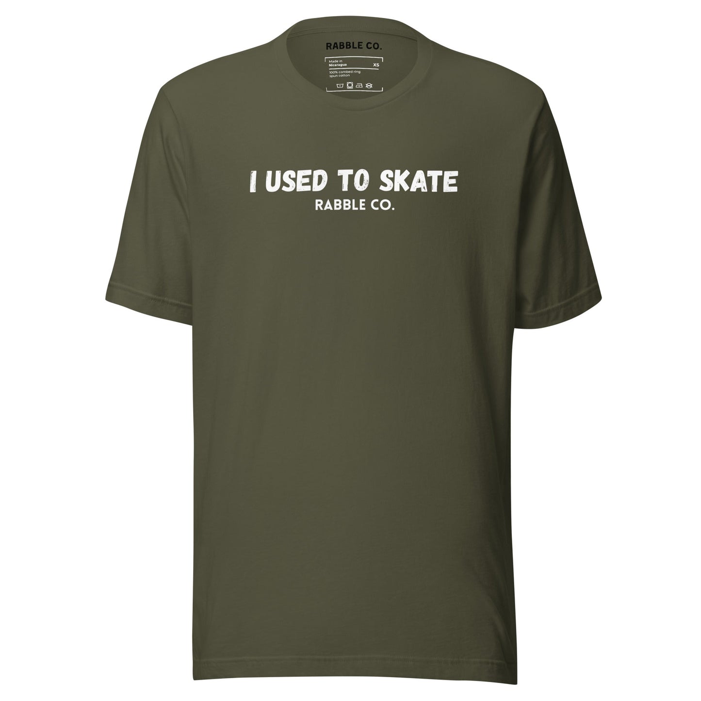 I Used To Skate (WH) - T-Shirt - RABBLE COMPANY