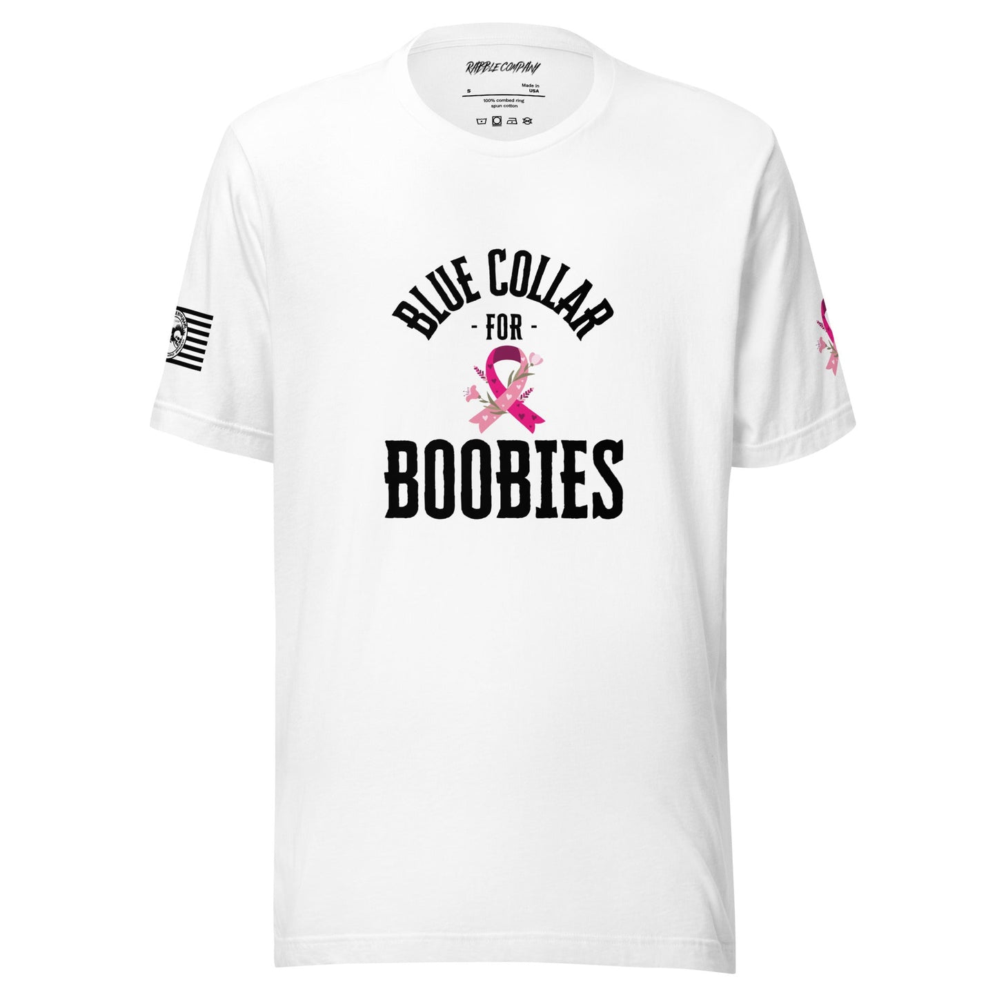 Blue Collar For Boobies - Made in the USA - RABBLE COMPANY