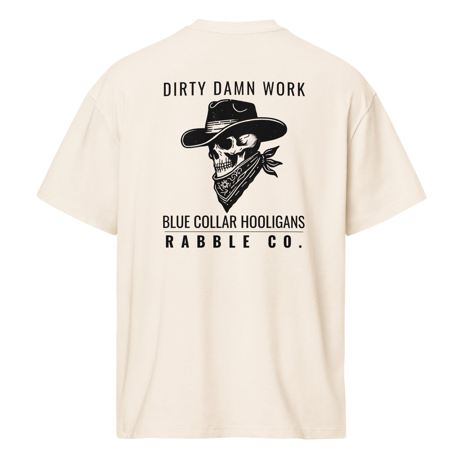 Dirty Work (B) - Heavyweight Men’s box tee - RABBLE COMPANY