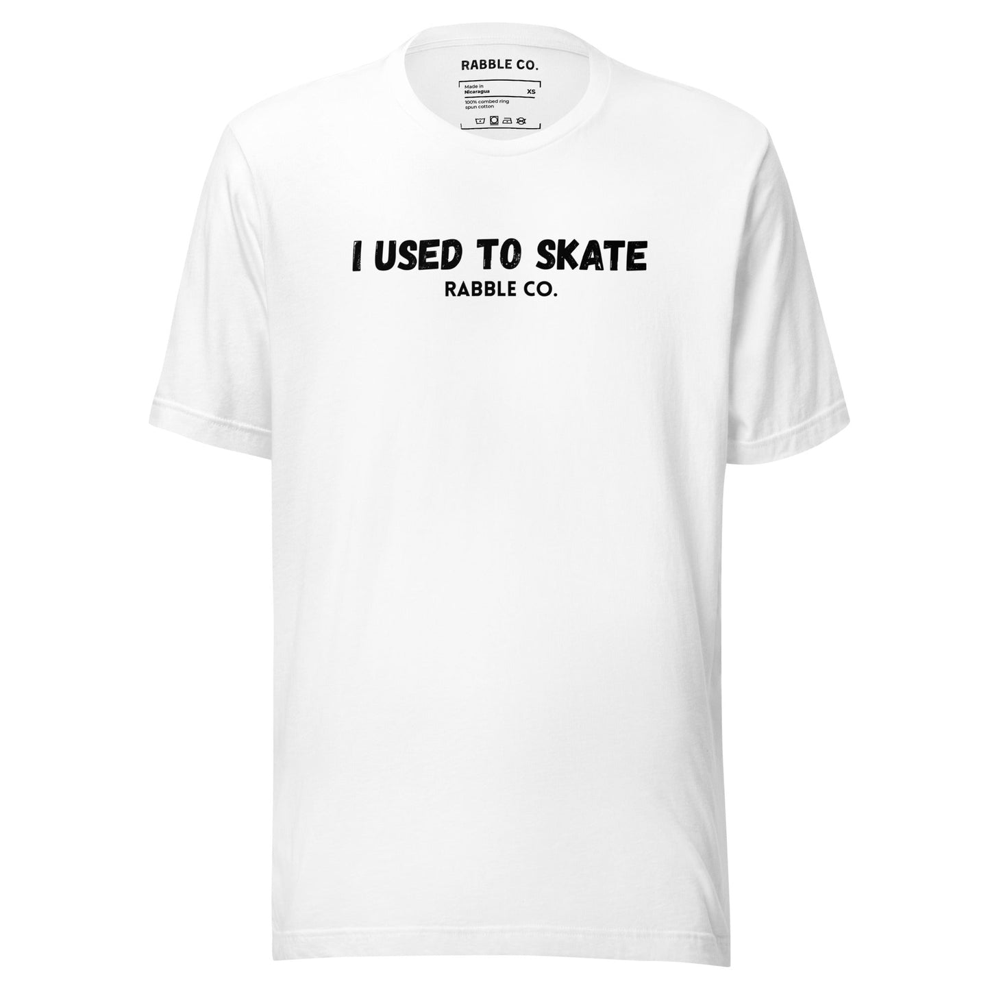 I Used To Skate (BL) - T-Shirt - RABBLE COMPANY