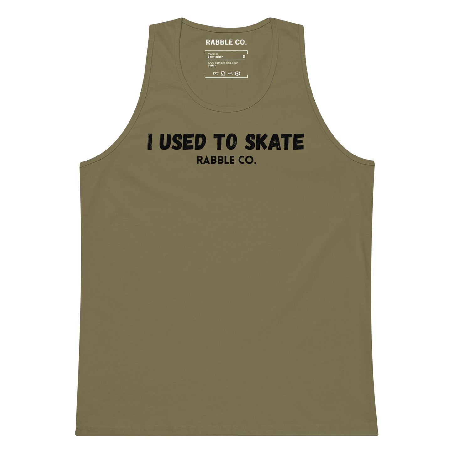I Used To Skate (Black) - Tank Top - RABBLE COMPANY