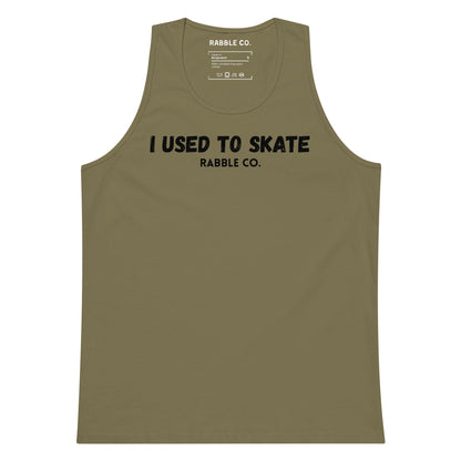 I Used To Skate (Black) - Tank Top - RABBLE COMPANY