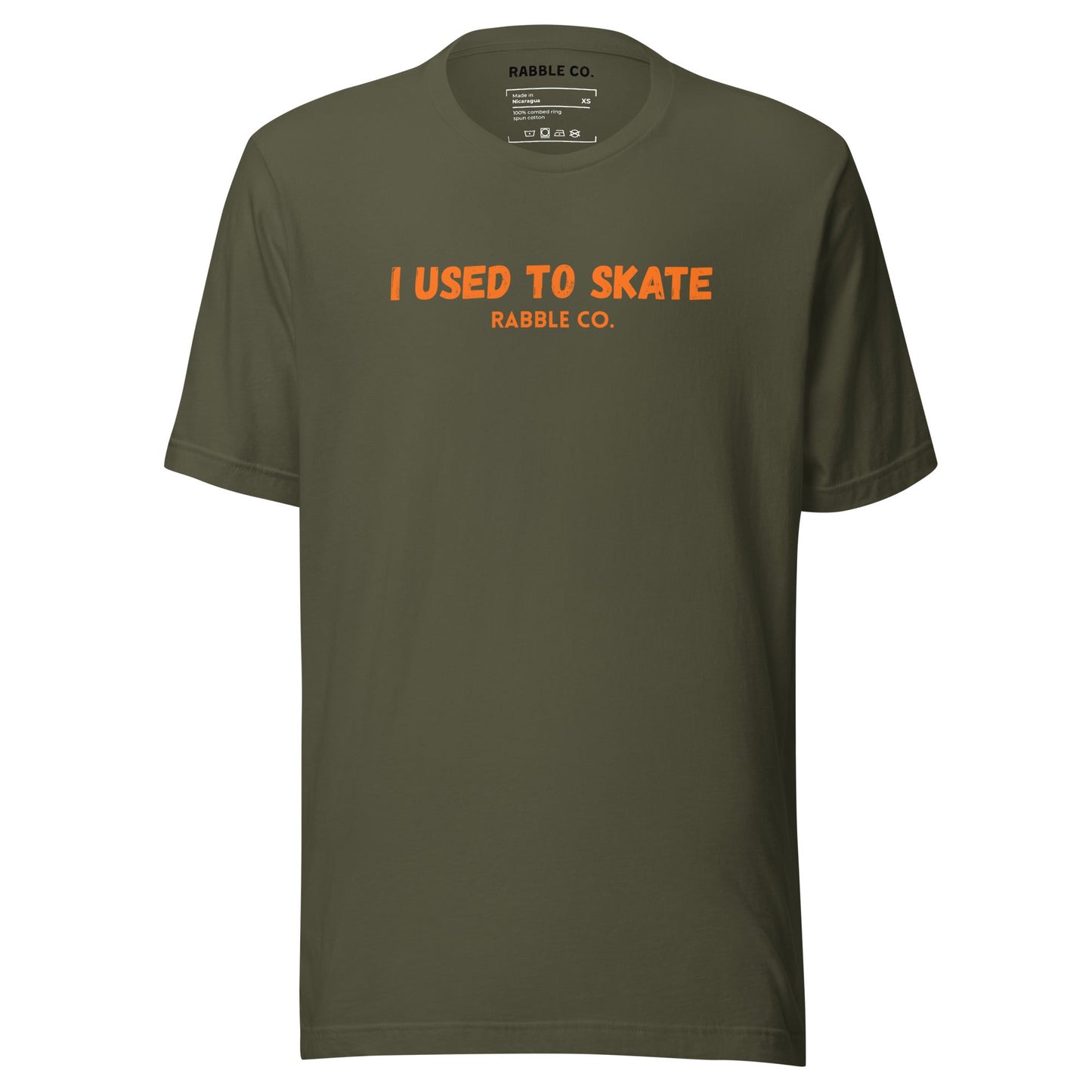 I Used To Skate (Orange) - T-Shirt - RABBLE COMPANY