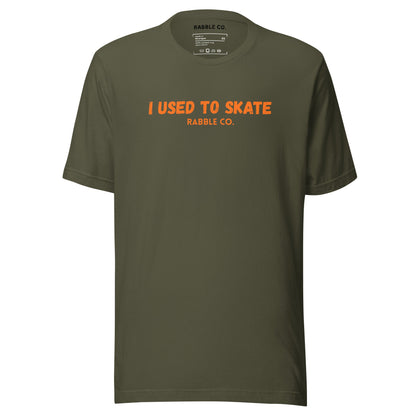 I Used To Skate (Orange) - T-Shirt - RABBLE COMPANY
