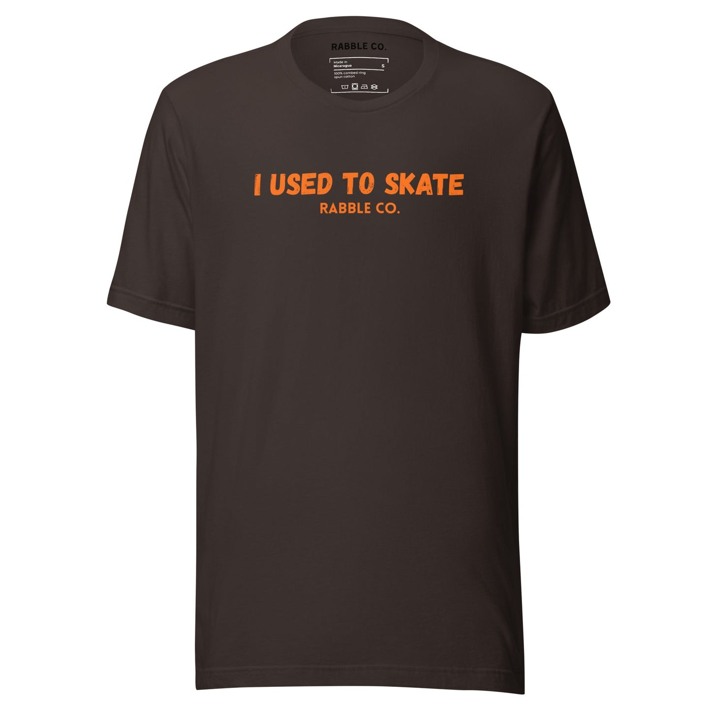 I Used To Skate (Orange) - T-Shirt - RABBLE COMPANY