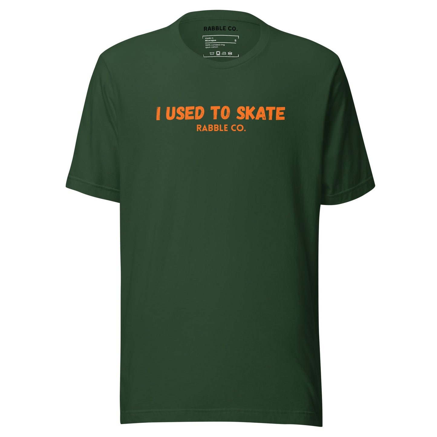 I Used To Skate (Orange) - T-Shirt - RABBLE COMPANY