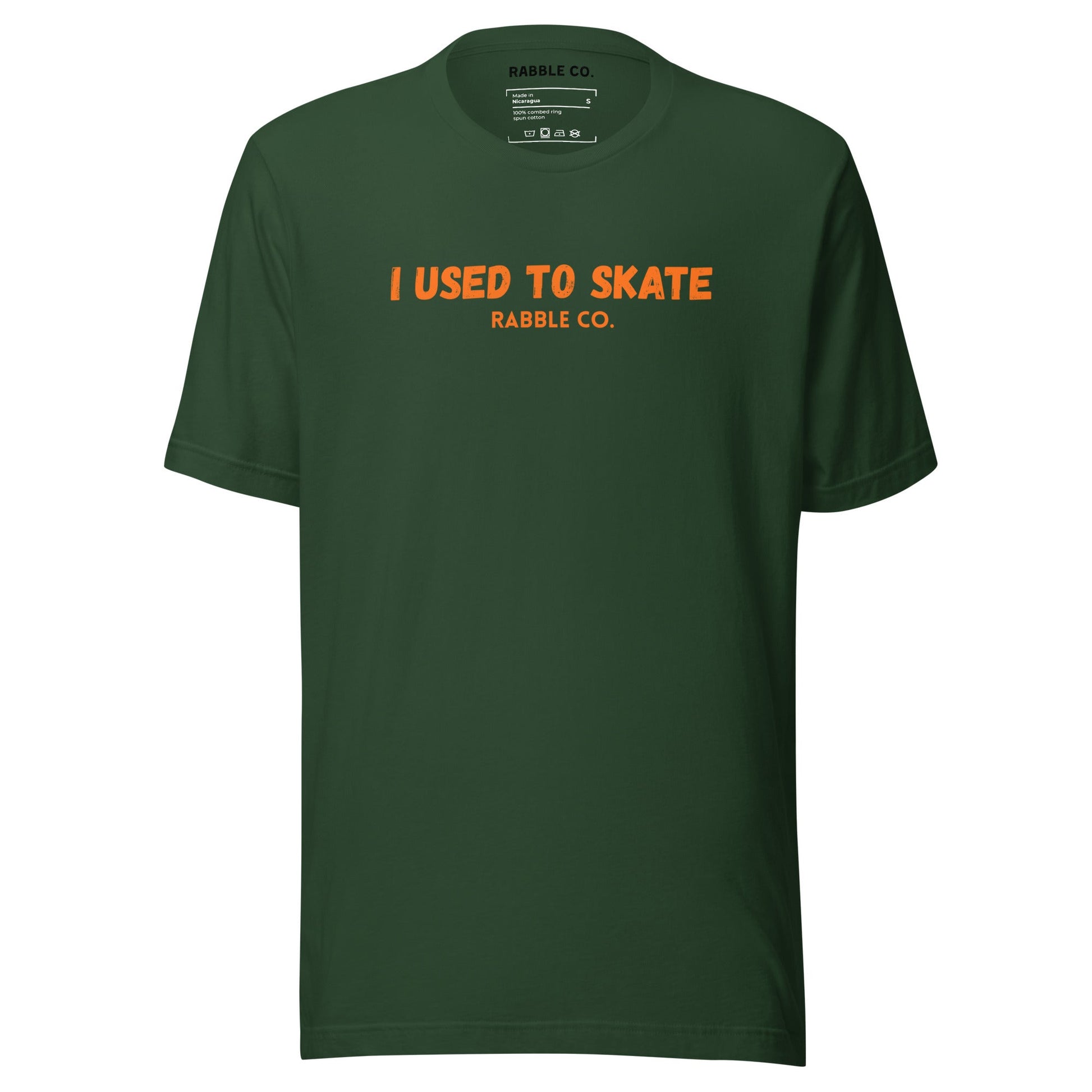 I Used To Skate (Orange) - T-Shirt - RABBLE COMPANY