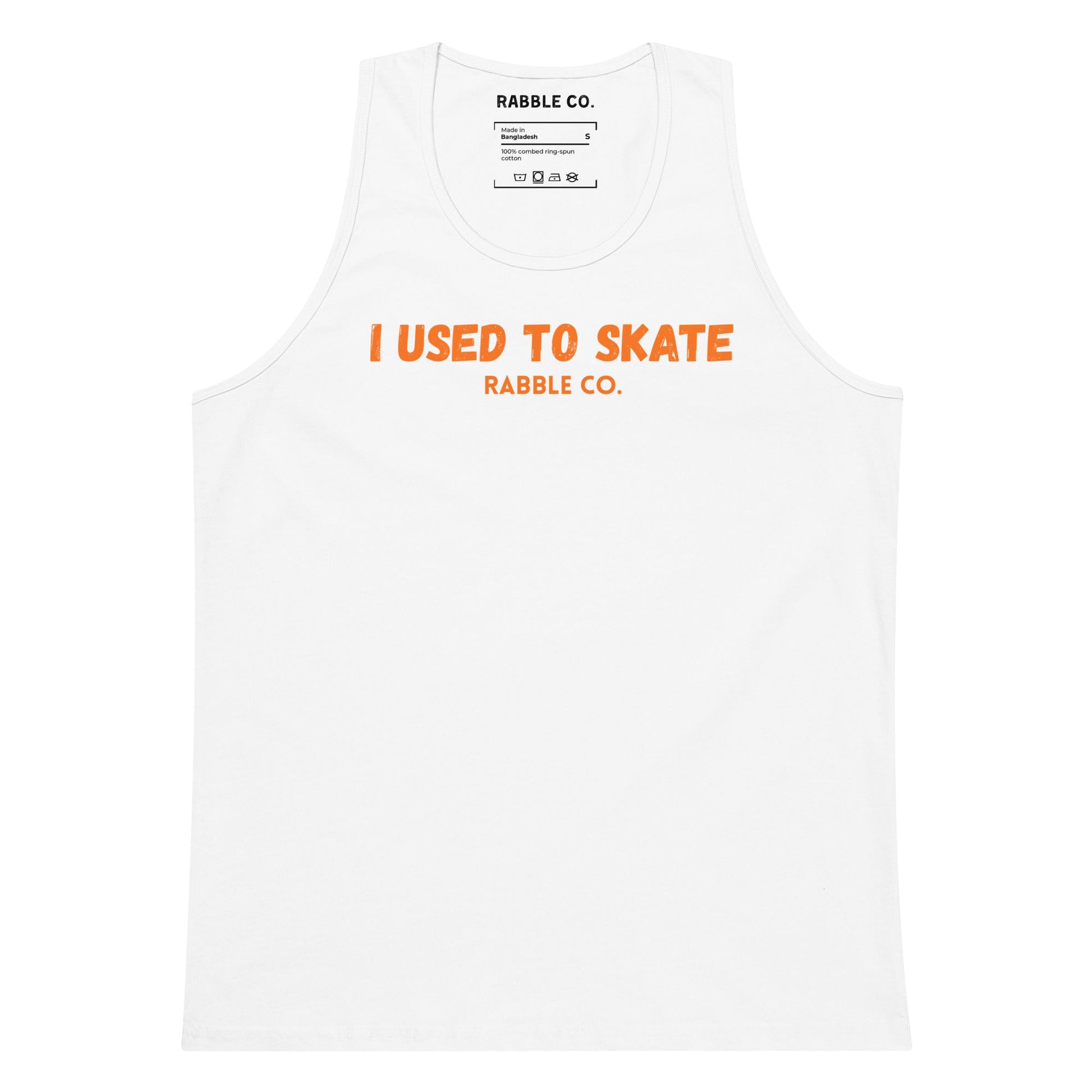 I Used To Skate (Orange) - Tank Top - RABBLE COMPANY
