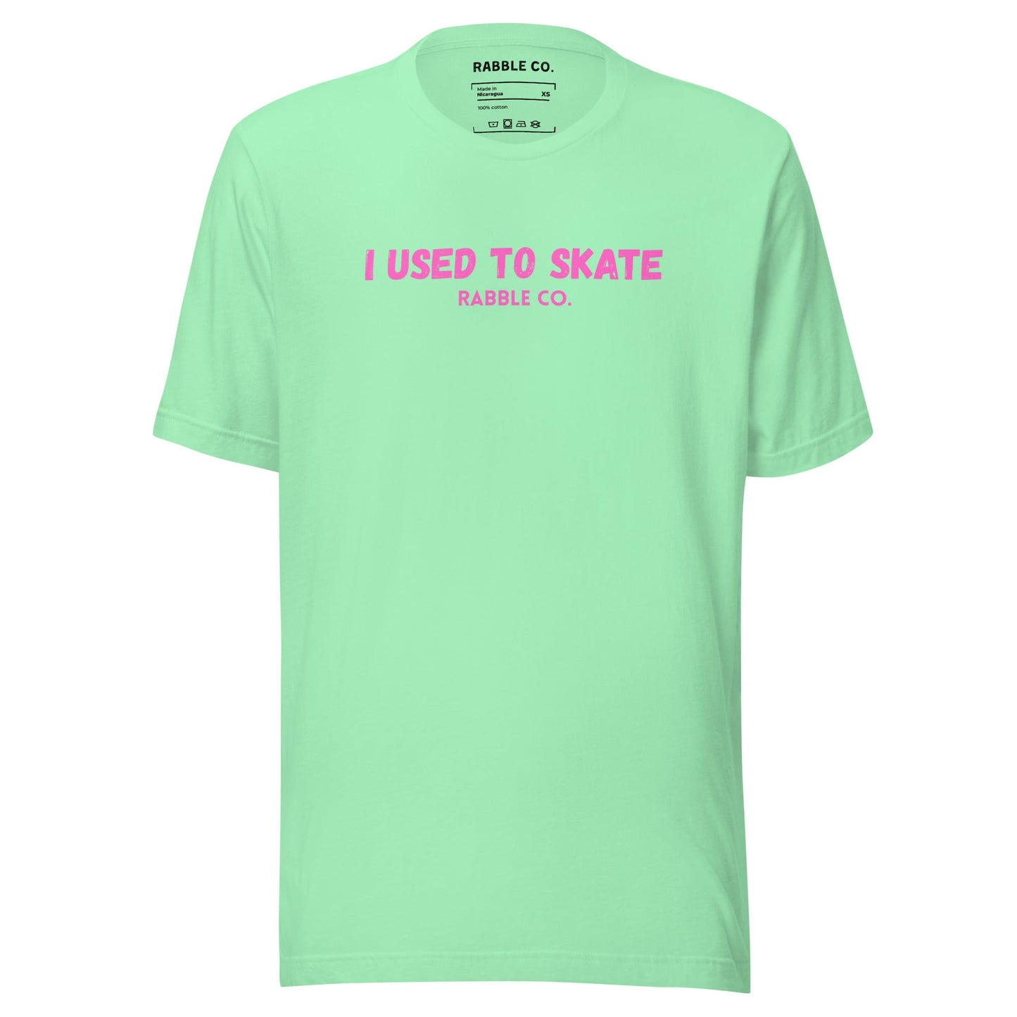 I Used To Skate (Pink) - T-Shirt - RABBLE COMPANY