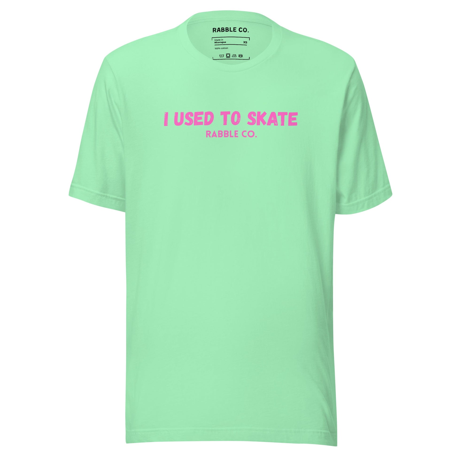 I Used To Skate (Pink) - T-Shirt - RABBLE COMPANY
