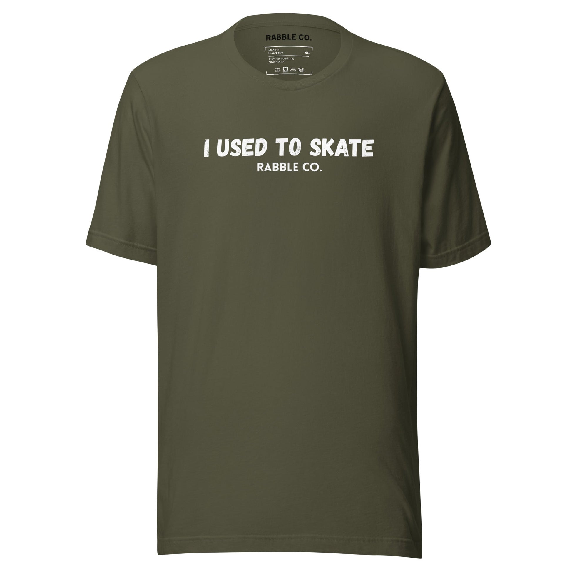I Used To Skate (WH) - T-Shirt - RABBLE COMPANY