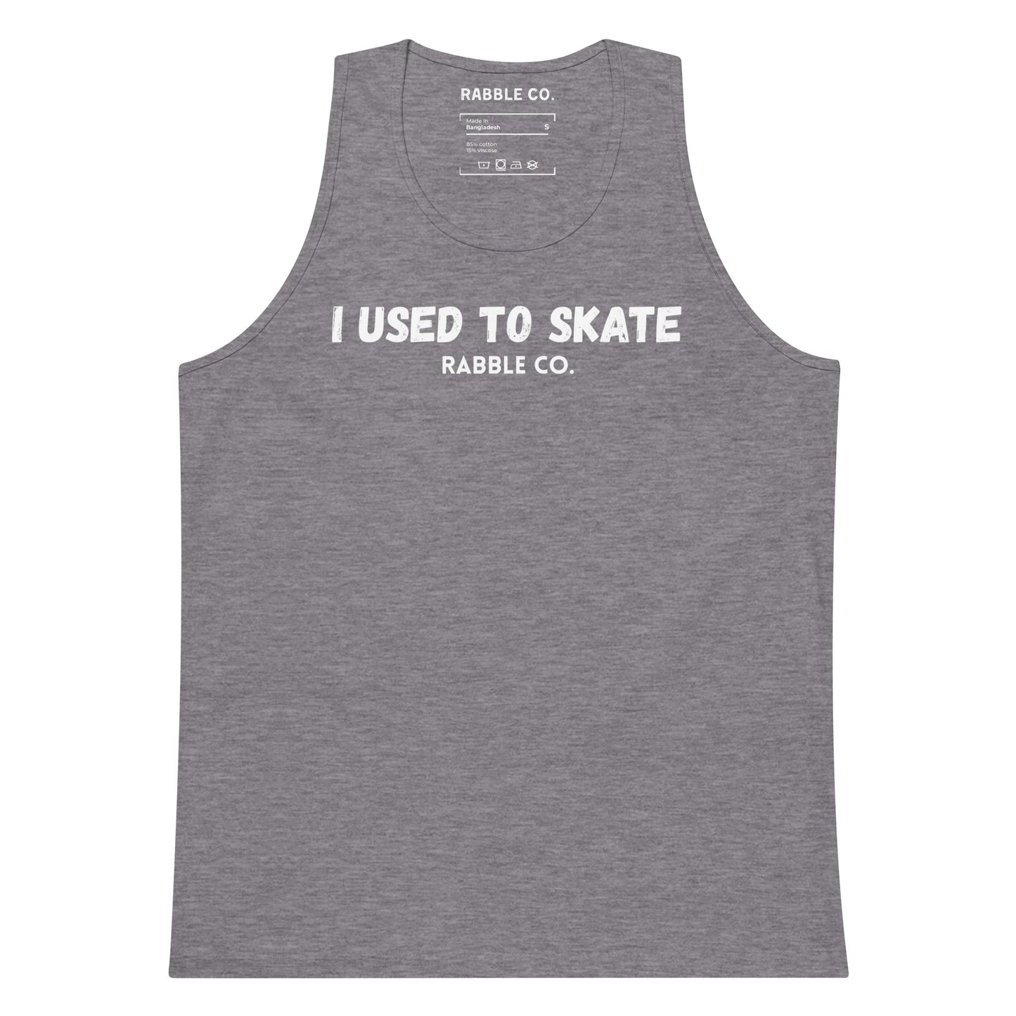 I Used To Skate (White) - Tank Top - RABBLE COMPANY