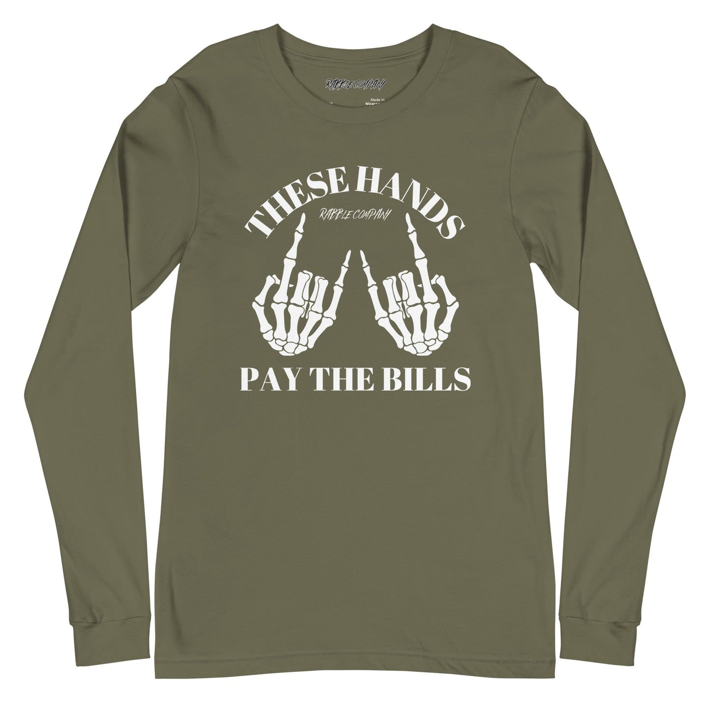 Payin’ Bills - Long Sleeve Tee - RABBLE COMPANY