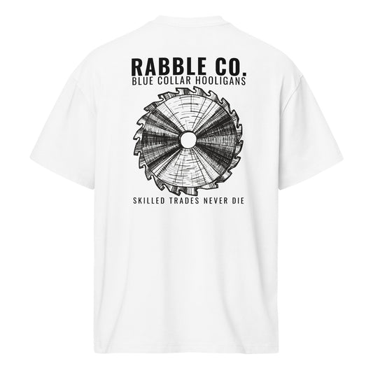 Skilled Saw (B) - Heavyweight Men’s box tee - RABBLE COMPANY
