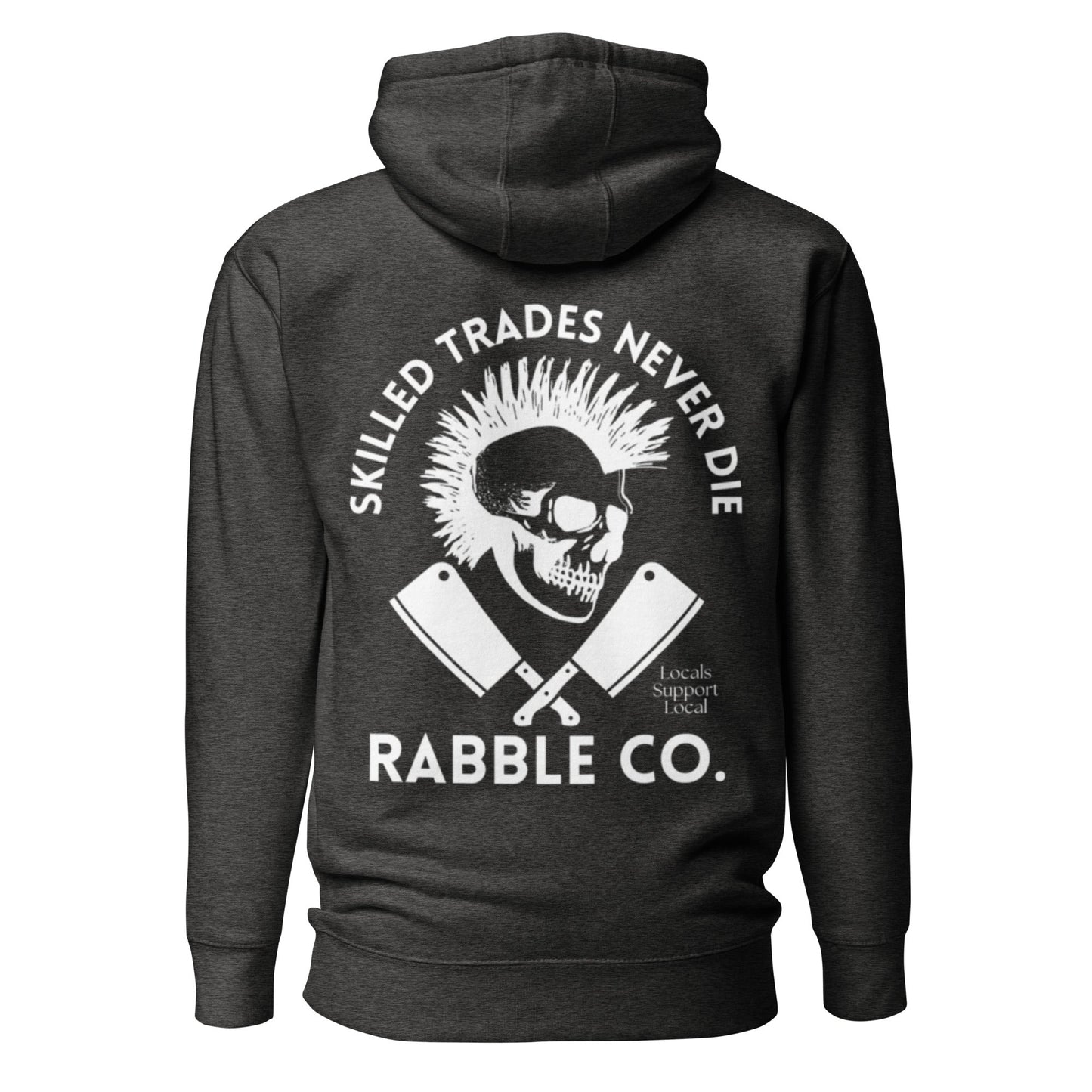 Skilled Trades Cleavers (White) - Hoodie - RABBLE COMPANY