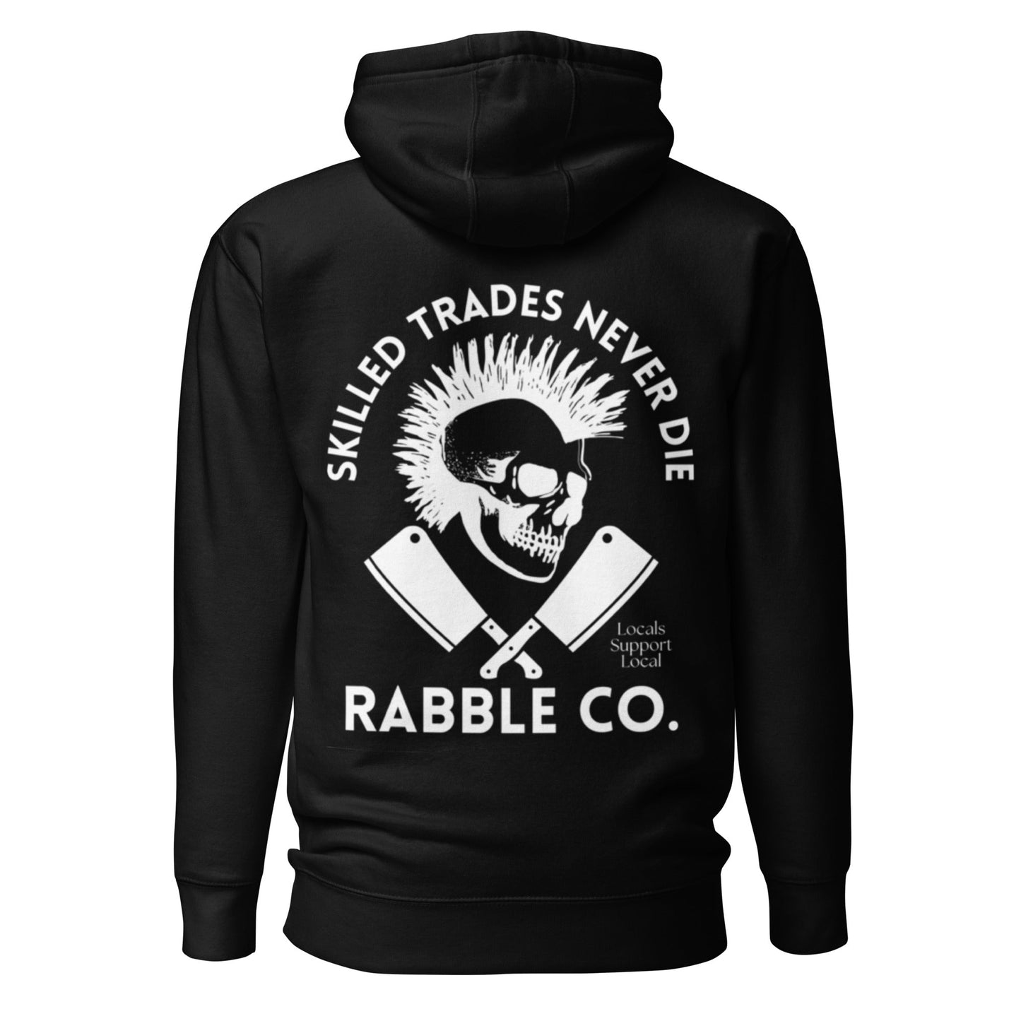 Skilled Trades Cleavers (White) - Hoodie - RABBLE COMPANY