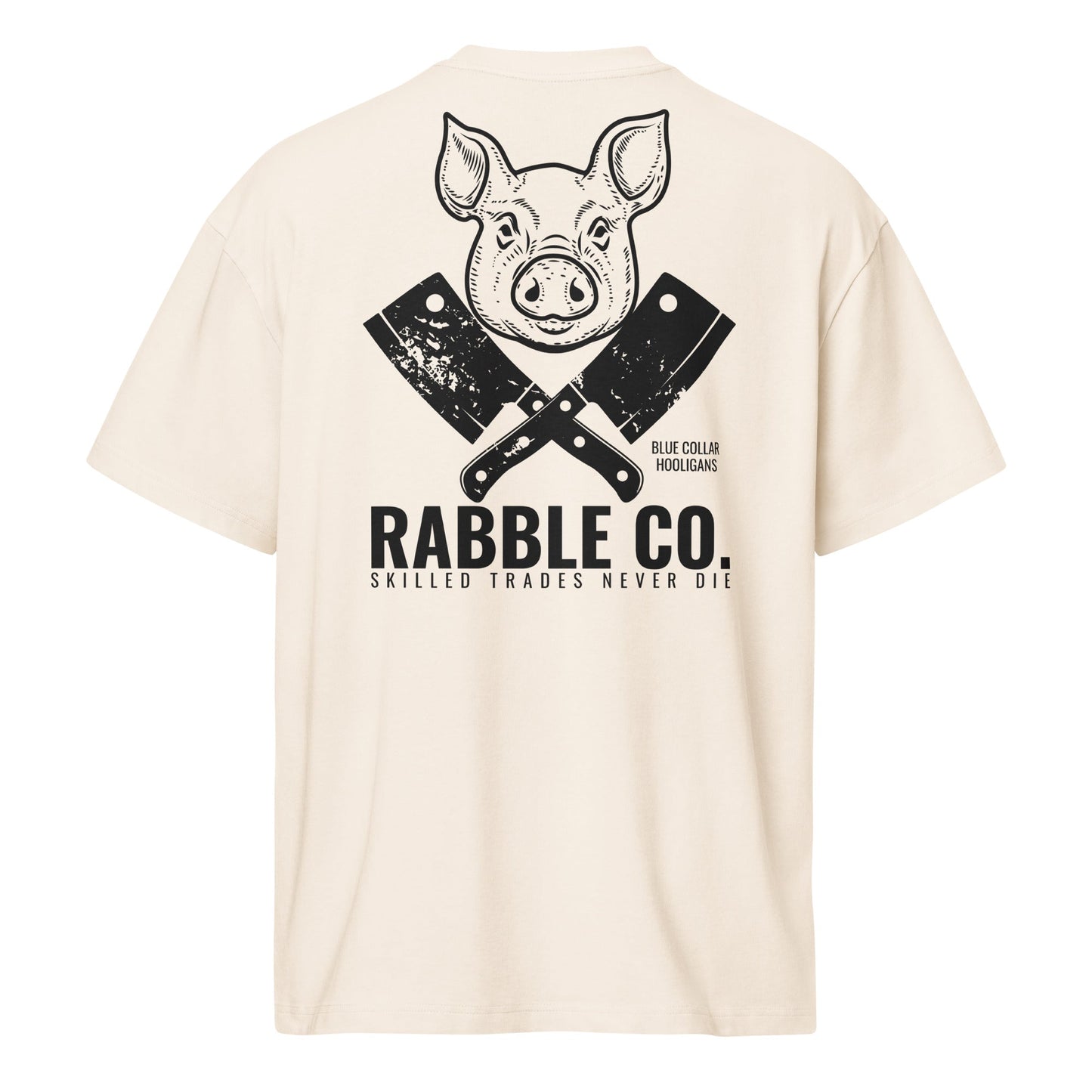 Skilled Trades (Pig - B) - Heavyweight Men’s box tee - RABBLE COMPANY