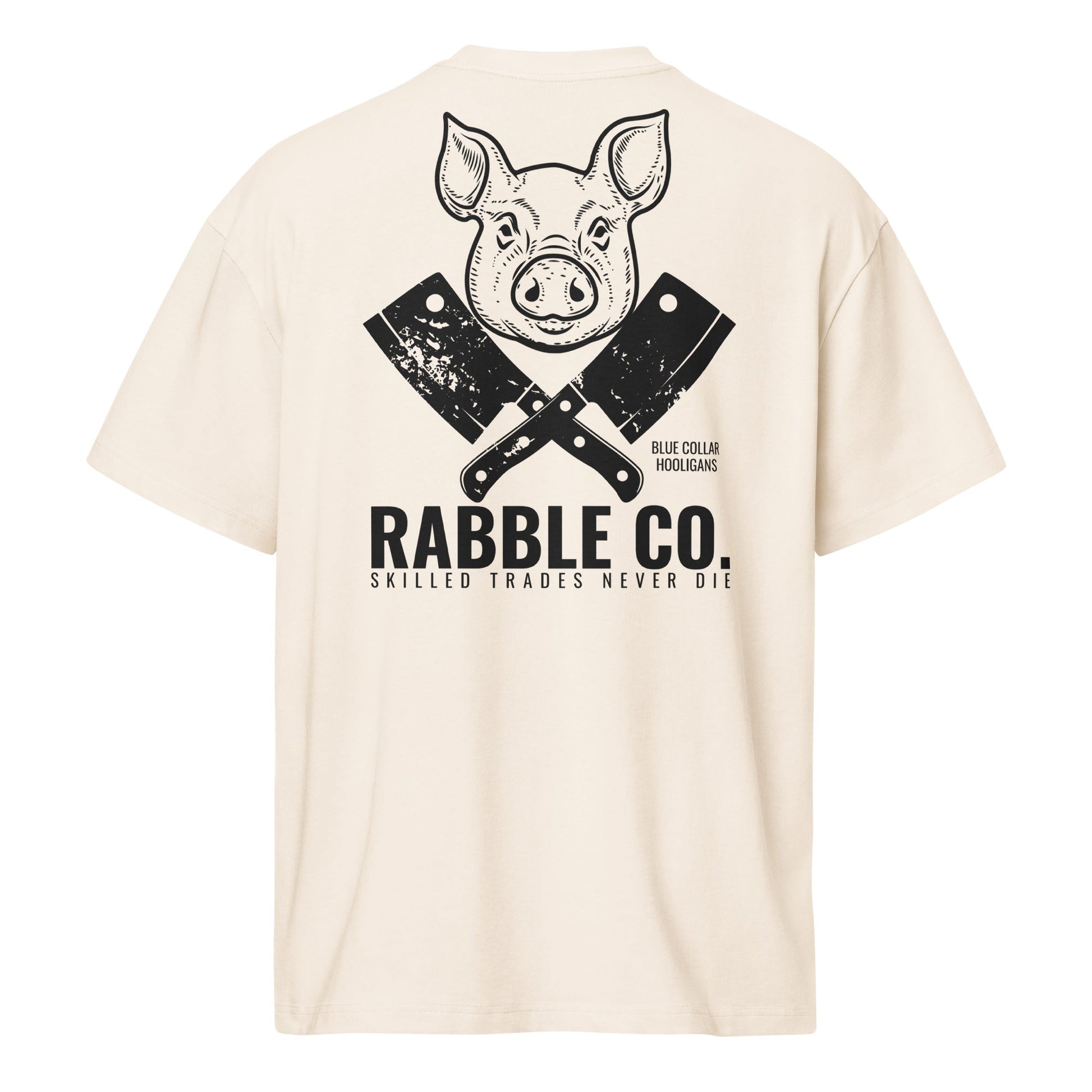 Skilled Trades (Pig - B) - Heavyweight Men’s box tee - RABBLE COMPANY