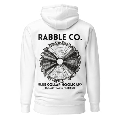Skilled Trades Saw (Black) - Hoodie - RABBLE COMPANY