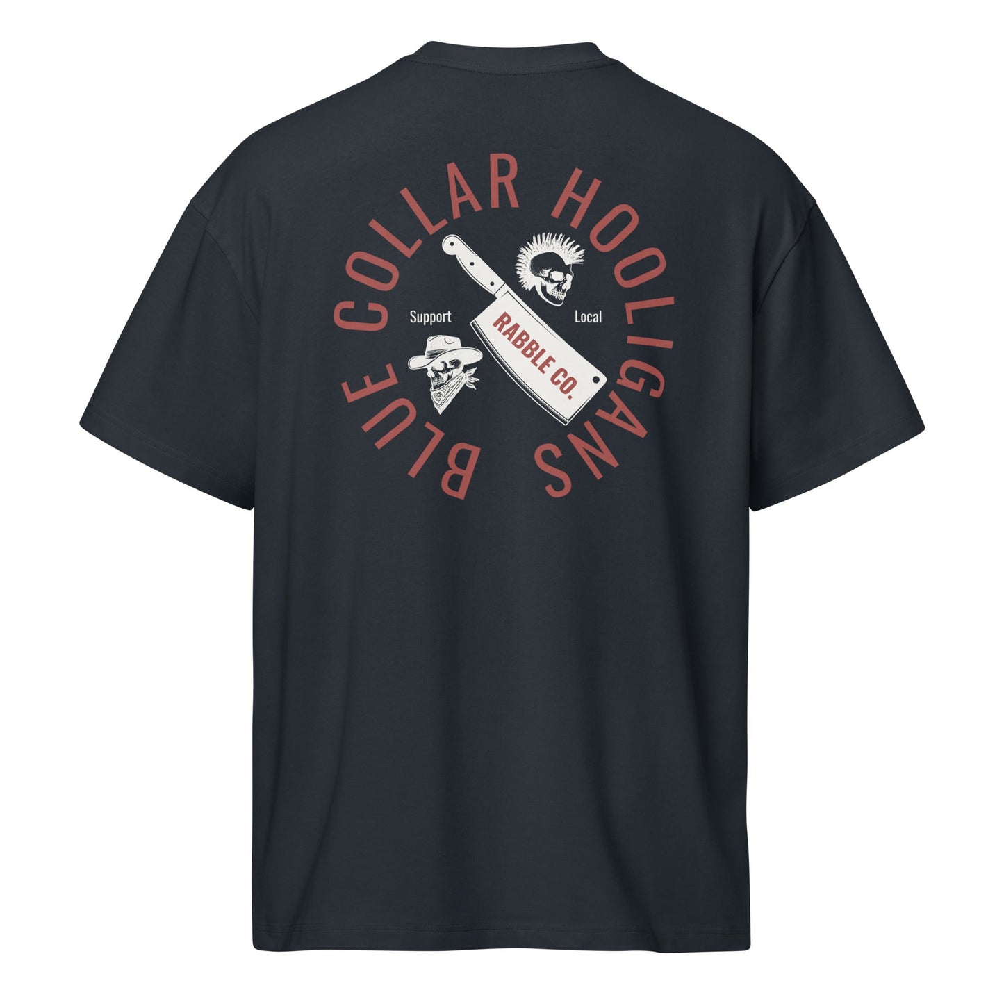 Support Local (W) - Heavyweight Men’s box tee - RABBLE COMPANY