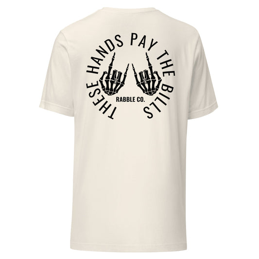 These Hands (B) - Fitted Unisex t-shirt - RABBLE COMPANY